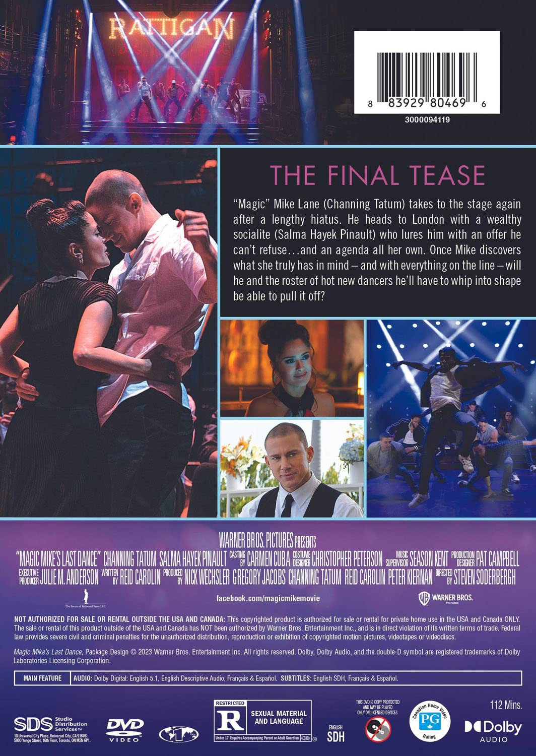 Magic Mike's Last Dance DVD - Final Movie in the Magic Mike Trilogy - Perfect for Movie Nights, Gifts & Dance Lovers