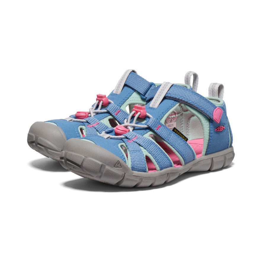 Seacamp II CNX Big Kids' Water Shoes - Coronet Blue & Hot Pink | Lightweight & Quick-Dry for Beach, Pool & Water Sports
