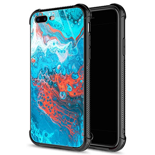 Blue Orange Marble