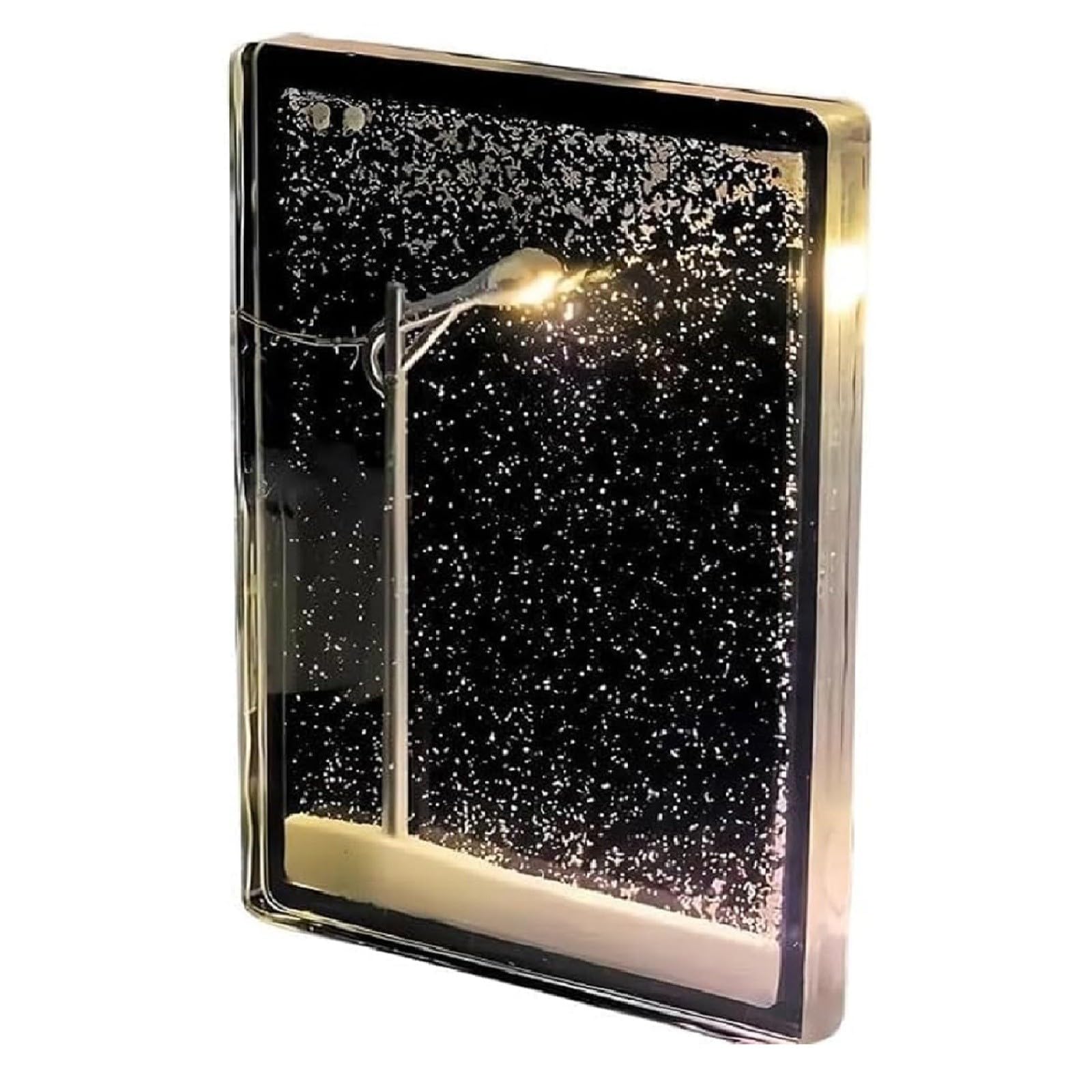 DIY Snowy Night Street Lamp Kit - Flowing Snowfall Light for Christmas Decorations, Indoor Holiday Lights - Perfect for Home, Party & Festive Decor