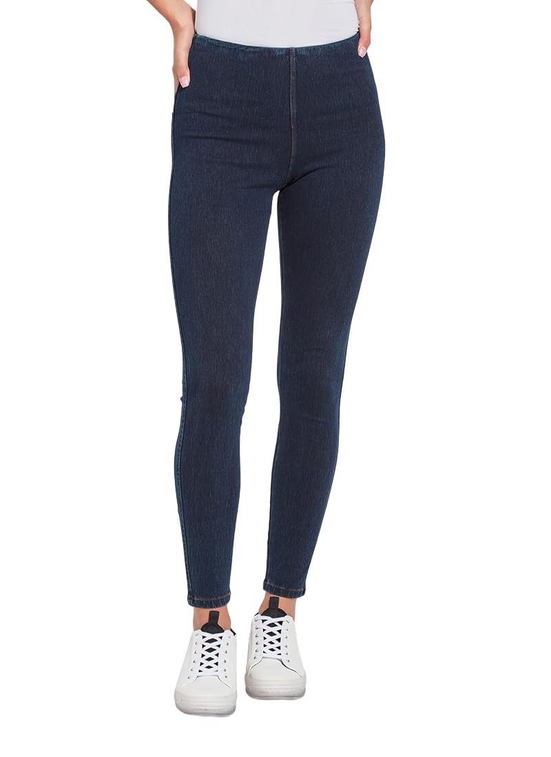 Lyssé Women's High Waist Skinny Toothpick Denim Leggings - Stretchy Slim Fit Jeans for Casual Wear & Night Out