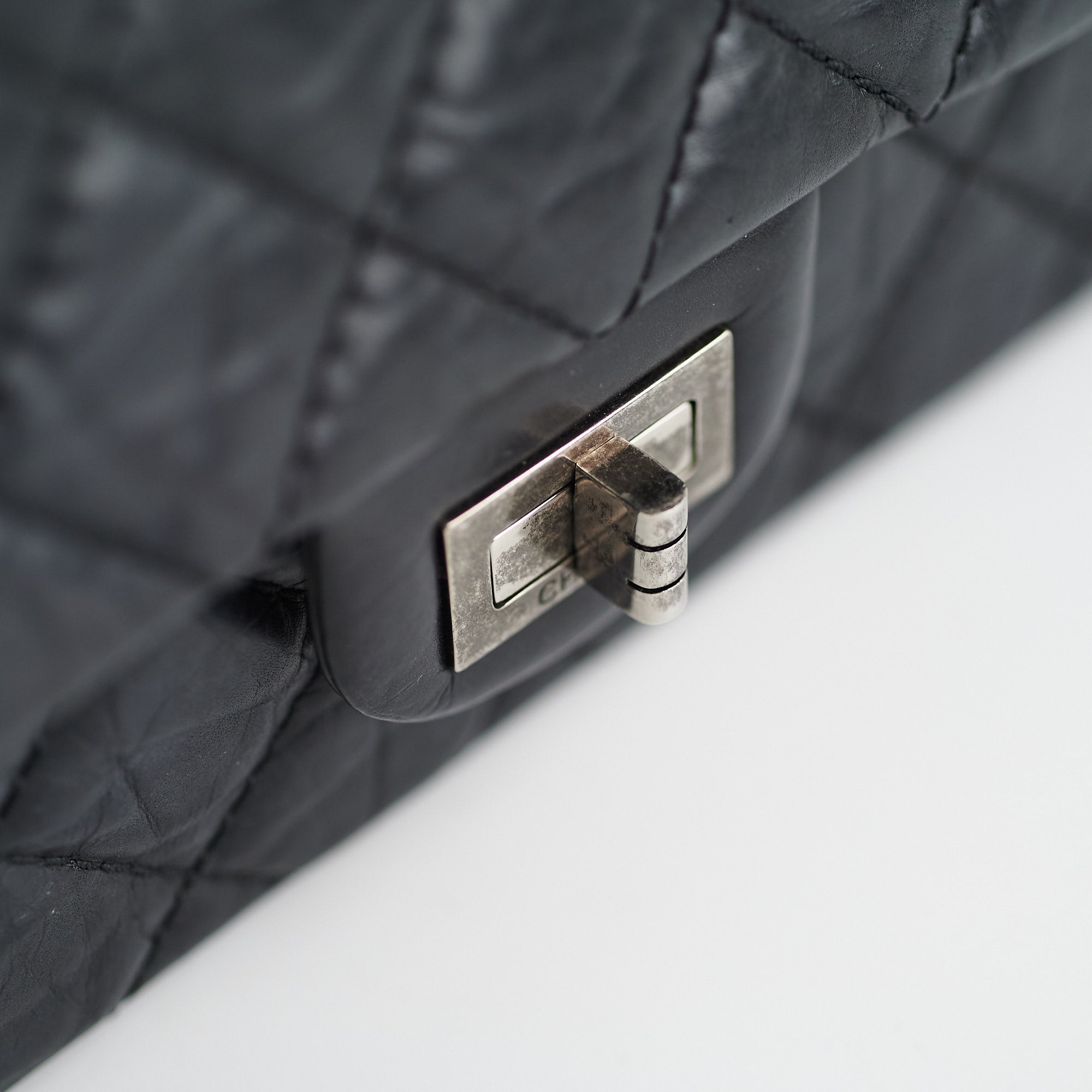 Chanel Reissue 226 Black Leather Flap Bag - Luxury Designer Handbag for Women | Perfect for Evening Events, Work & Special Occasions
