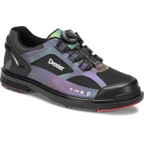 Dexter THE 9 HT BOA Black Colorshift Unisex Bowling Shoes - Comfortable & Lightweight for Professional & Casual Bowling Games
