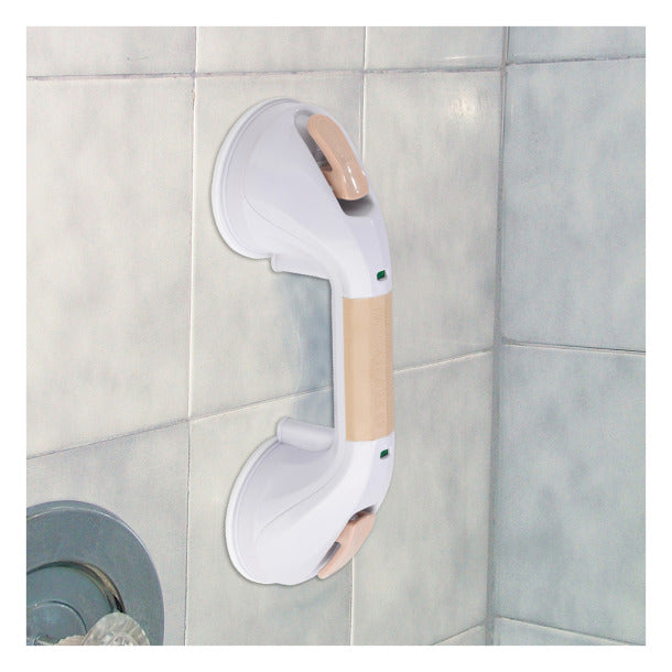 Sturdy Suction Cup Grab Bar for Bathroom Safety - Non-Slip Shower Handle for Elderly & Disabled - Perfect for Bathtub, Shower, and Tile Walls