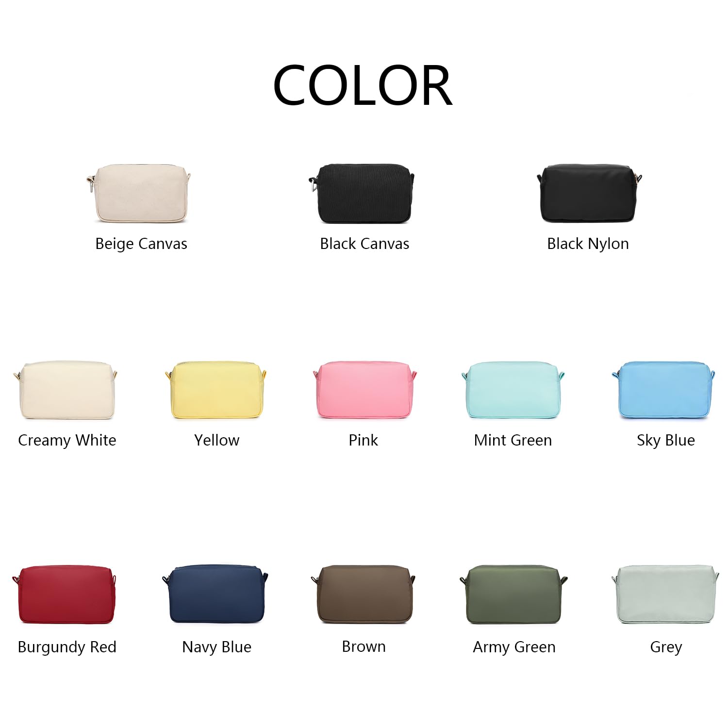 Lightweight Cosmetic Organizer Bag with Ring Clasp - Travel Makeup Case for Women, Perfect for Daily Use & Trips
