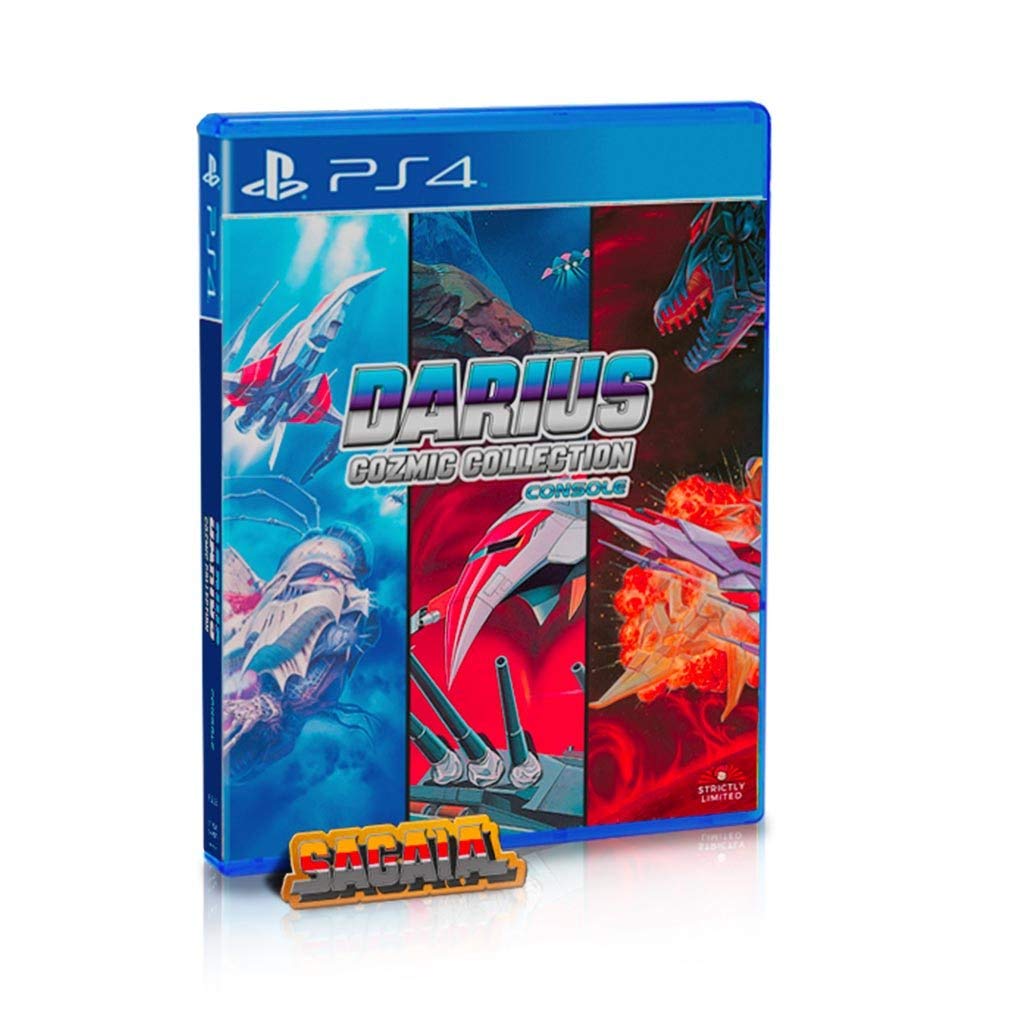 Darius Cozmic Collection: Console Edition with Exclusive Post Card & Sagaia Pin for PlayStation 4 - Classic Arcade Shooter Game for Retro Gaming Enthusiasts