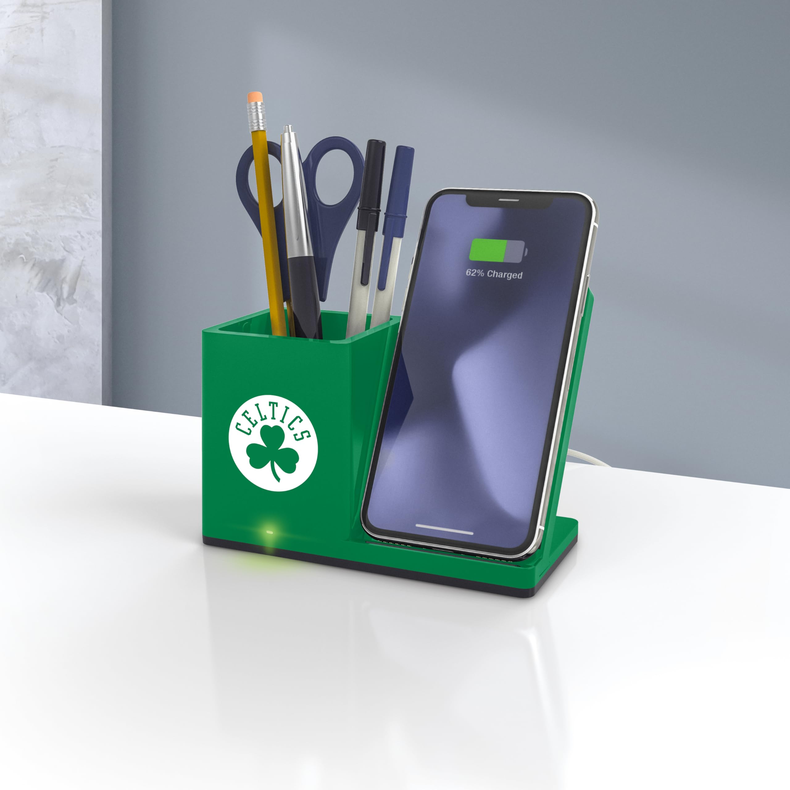SOAR Wireless Charger & Desktop Organizer - Fast Qi Charging Stand with Phone Holder, Multi-Device Charging Station for iPhone 15/14/13/12, AirPods, Samsung - Perfect for Office, Home & Nightstand Use