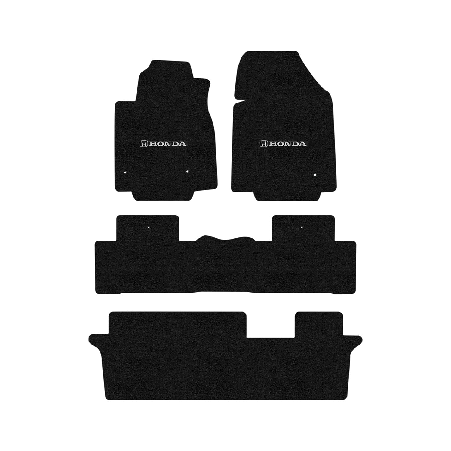 Premium Custom-Fit Carpet Floor Mats for 2009-2015 Honda Pilot - 4-Piece Luxury Car Floor Liners Set in Charcoal | Perfect for All-Weather Protection & Interior Upgrade