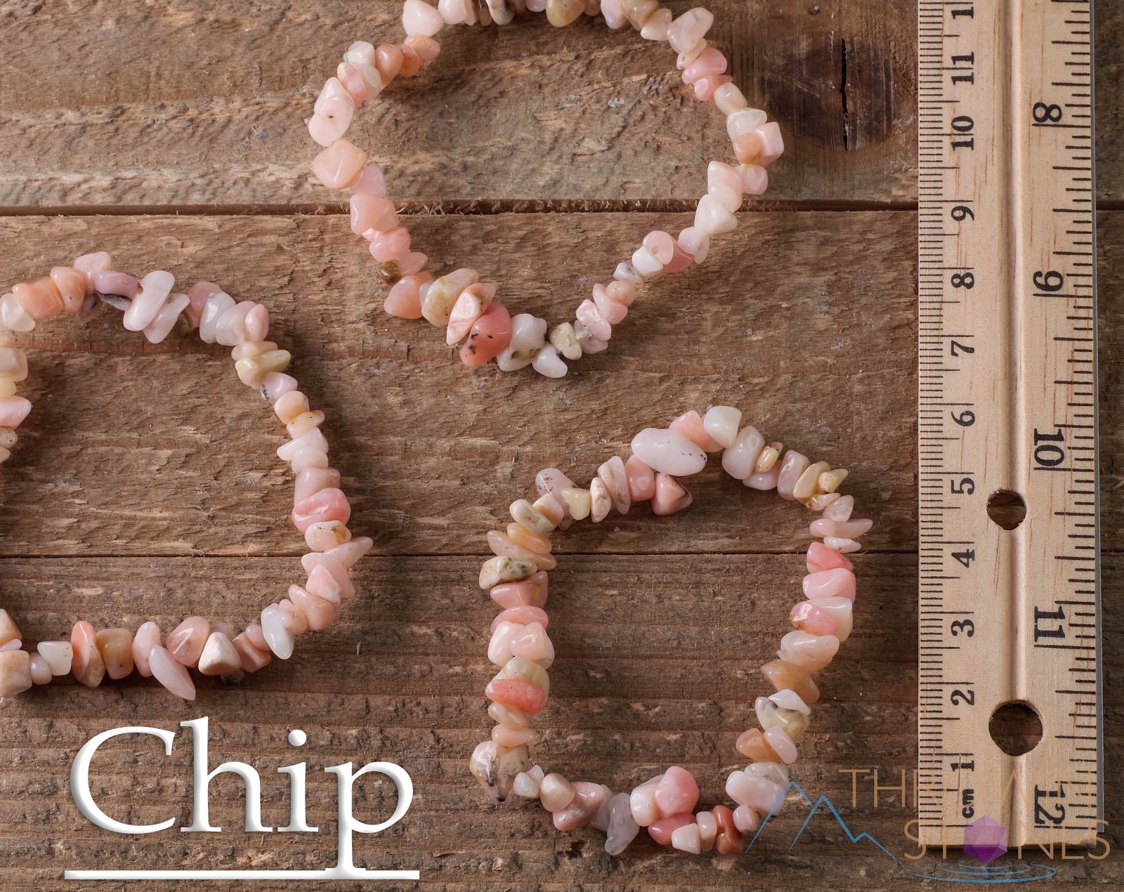 Handmade Peruvian Pink Opal Crystal Bracelet - Natural Healing Stone Chip Beads for Women, Spiritual Jewelry Gift for Meditation, Yoga & Positive Energy