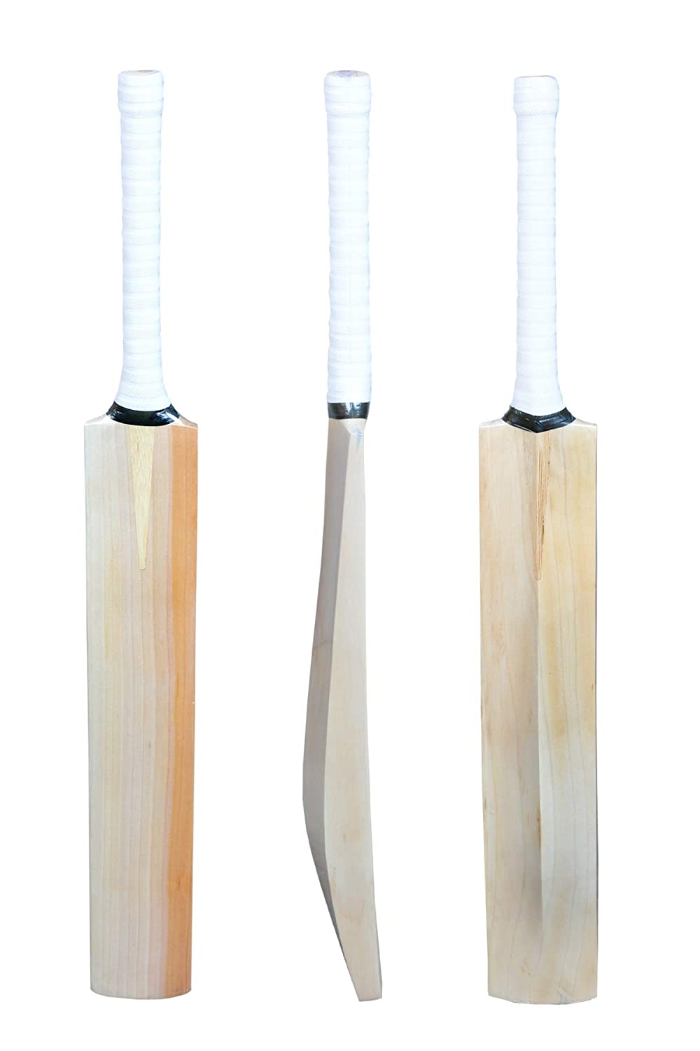 Premium Grade 3 English Willow Cricket Bat - Unfinished Plain Bat for Professional Players - Perfect for Practice Sessions & Competitive Matches