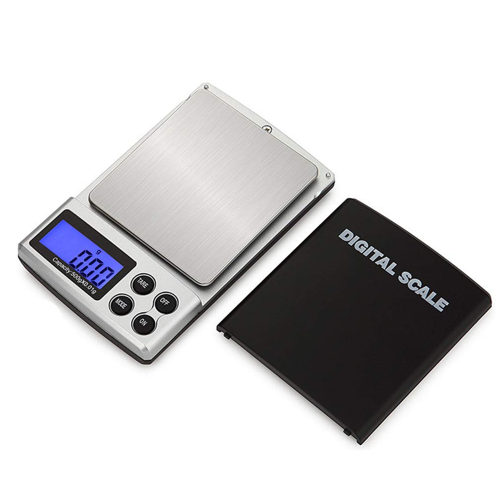 Premium Digital Pocket Scale - 1000g/0.1g High Precision Stainless Steel Mini Scale with LCD Backlight Display | Perfect for Kitchen, Jewelry, Pharmacy & Postal Weighing | Portable & Accurate Measuring Tool