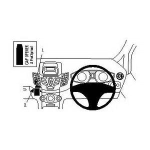 ClicOn No Holes Angled Dash Mount for Ford Fiesta (2009-2017) - Secure Phone Holder for Easy Navigation & Hands-Free Driving