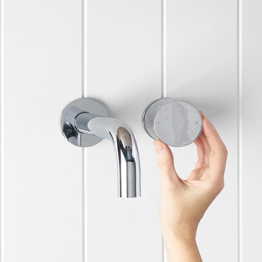 Wall Spout with Progressive Wall Mixer in Chrome - Perfect for Modern Kitchen & Bathroom Faucet Upgrades