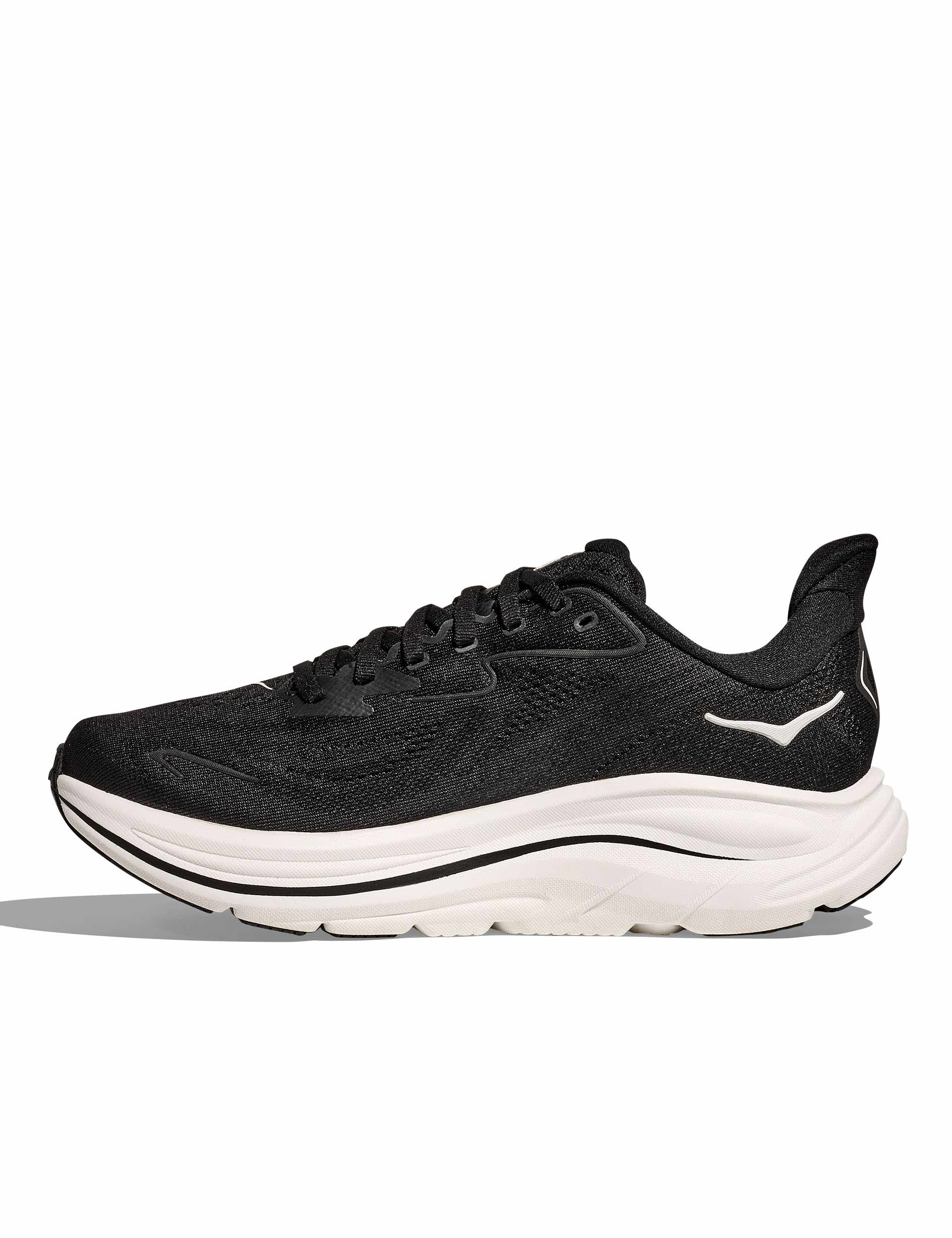 Brooks Men's Clifton 10 Running Shoes - Black/White - Lightweight Cushioned Road Running Sneakers for Marathon Training & Daily Jogging