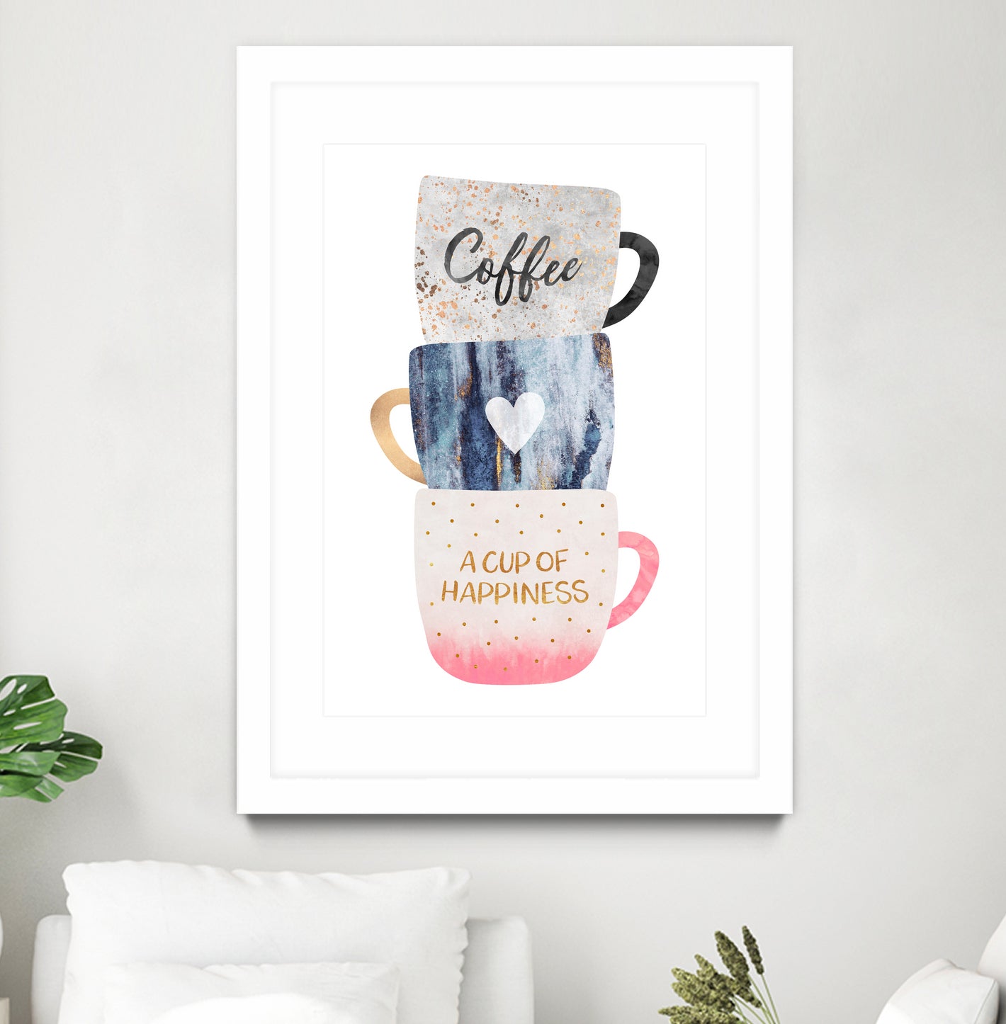 Premium Ceramic Coffee Mug - A Cup of Happiness for Your Morning Brew | Perfect for Home, Office & Gifting