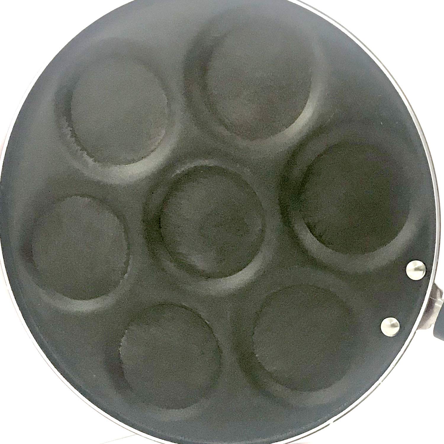 Non Stick Mini Uttapam Pan - 7 Cavity Pancake Maker for Crepes, Dosas & Snacks (275mm) | Perfect for Breakfast, Indian Cuisine & Quick Snacks