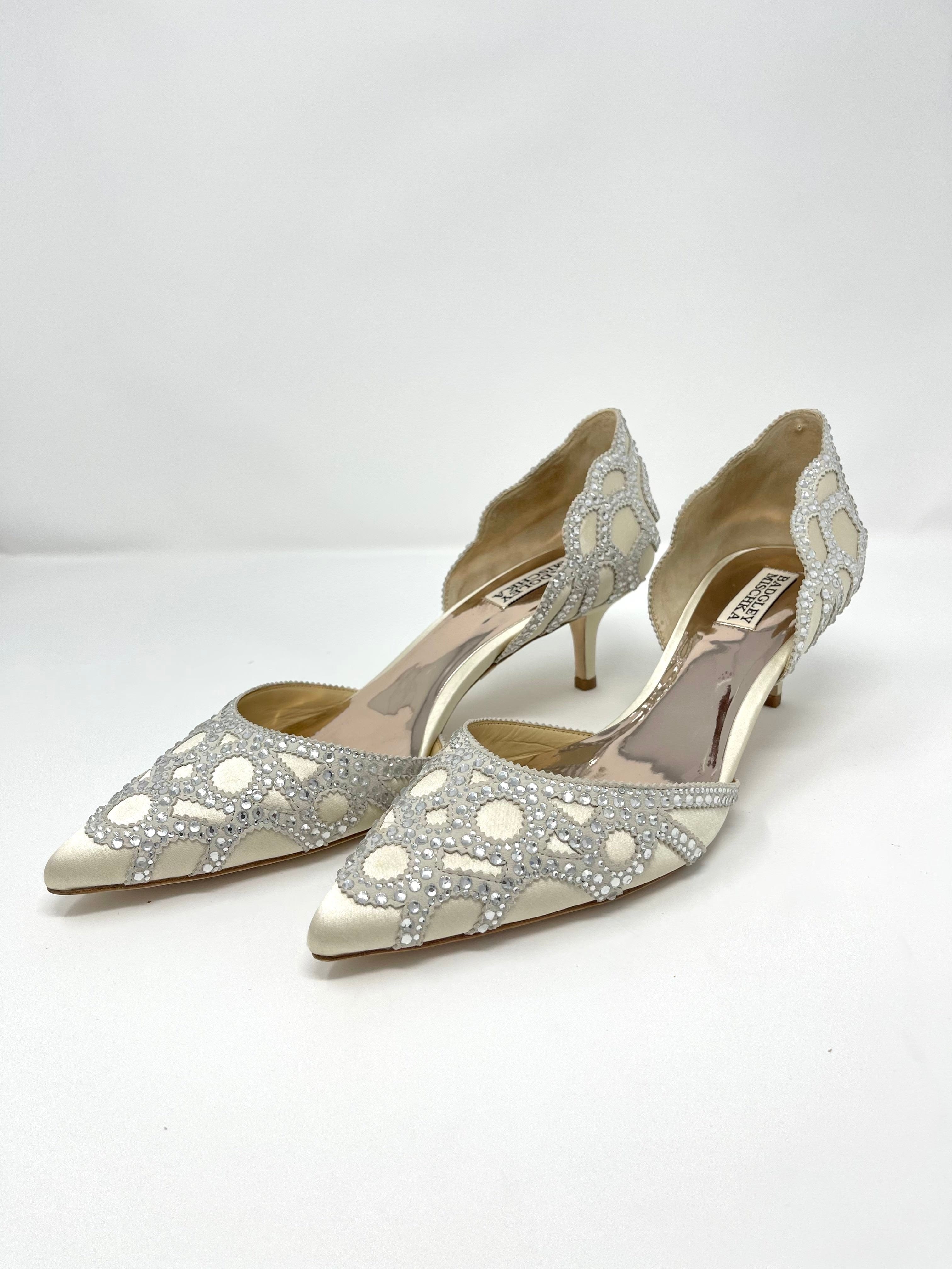 Badgley Mischka Ginny Women's Heels - Size 10 US | Elegant Evening Shoes for Weddings, Parties & Special Occasions