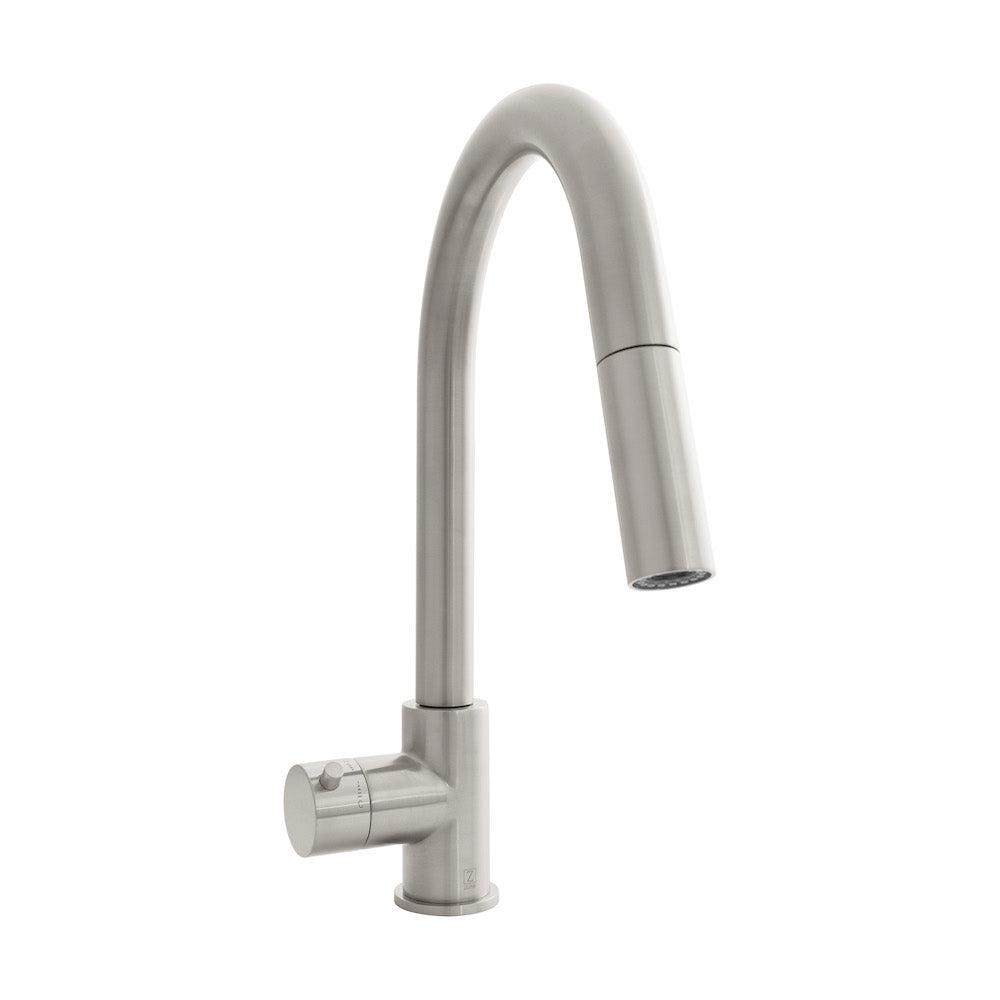 ZLINE Gemini Touchless Kitchen Faucet in Brushed Nickel - Hands-Free Pull-Down Sprayer with Motion Sensor for Modern Kitchens (Perfect for Cooking, Washing Dishes & Multi-Tasking)
