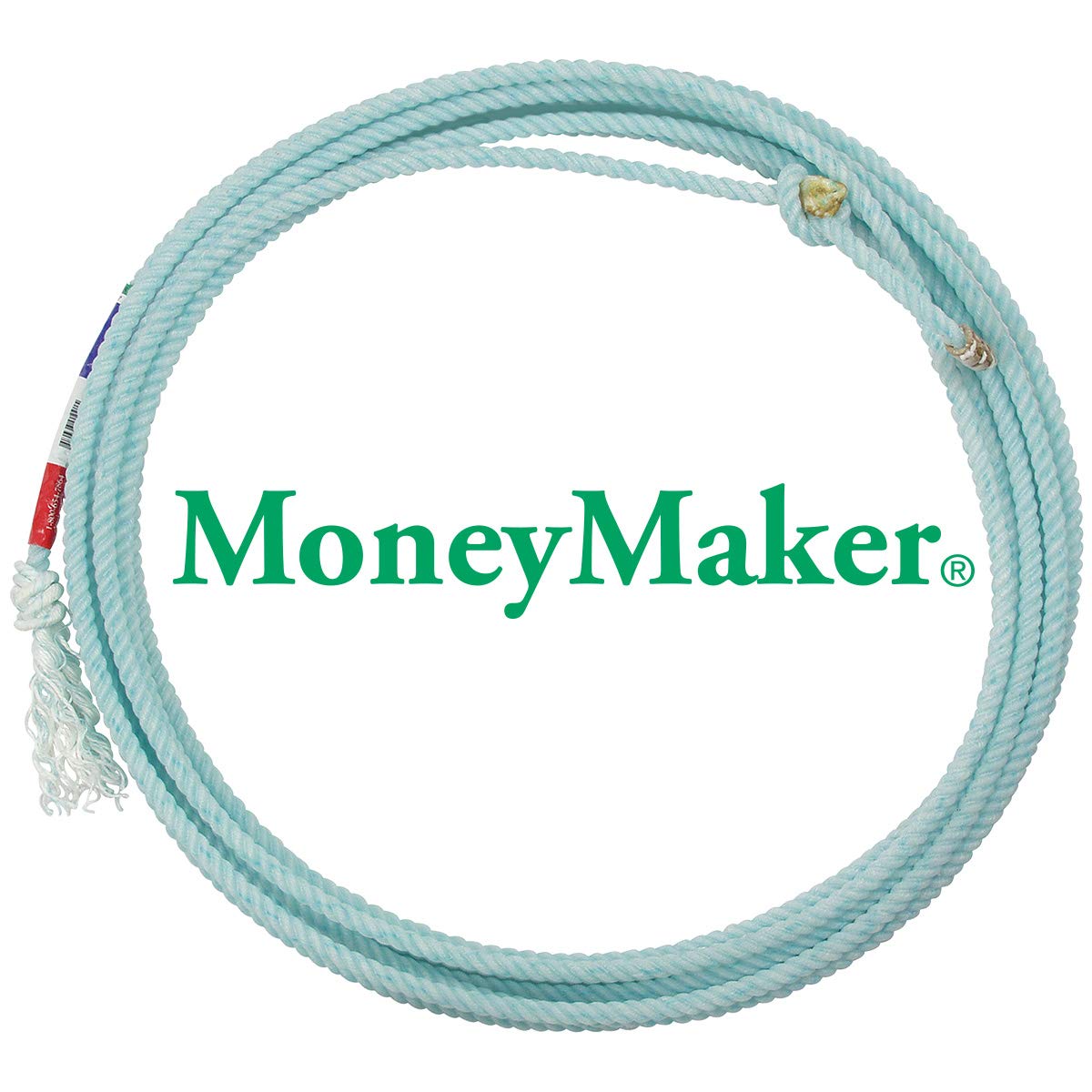 Premium 3-Strand Classic Rope Moneymaker - 35ft Medium Soft Lay Heel Rope for Cattle & Livestock Handling | Durable Ranch & Farm Equipment for Roping, Training & Ranch Work