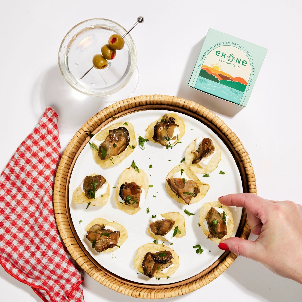 Premium Ekone Original Smoked Oysters in Olive Oil - Wild Caught, Gourmet Canned Seafood for Salads, Pasta & Charcuterie Boards | Perfect for Camping & Pantry Stock
