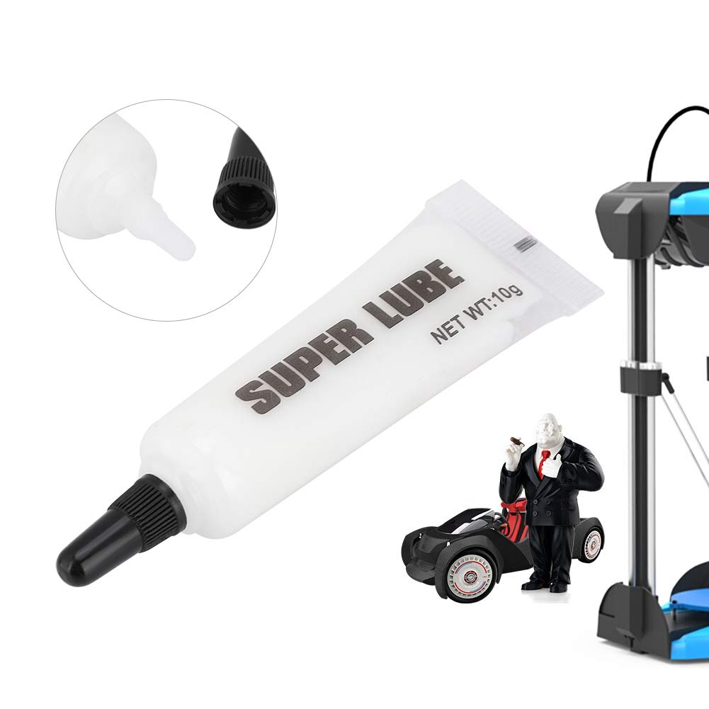 ASHATA 3D Printer Lubricating Oil - High Performance Metal Rail & Gear Grease for 3D Printers | Noise Reduction & Smooth Operation | Non-Toxic Odorless White Grease | Perfect for FDM, SLA & CNC Machines