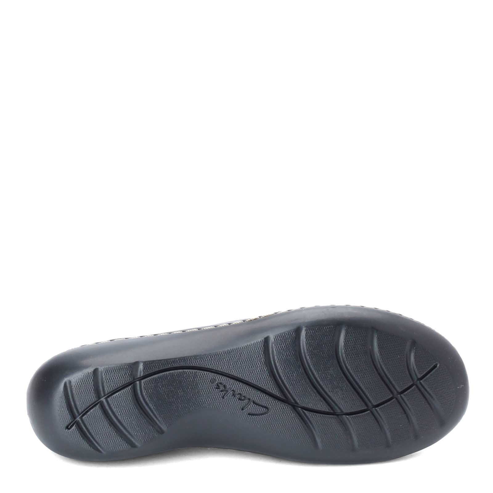 Clarks Women's Ashland Bubble Slip-On Loafers - Navy, 9.5 X-Wide US - Comfortable Casual Shoes for Work & Travel