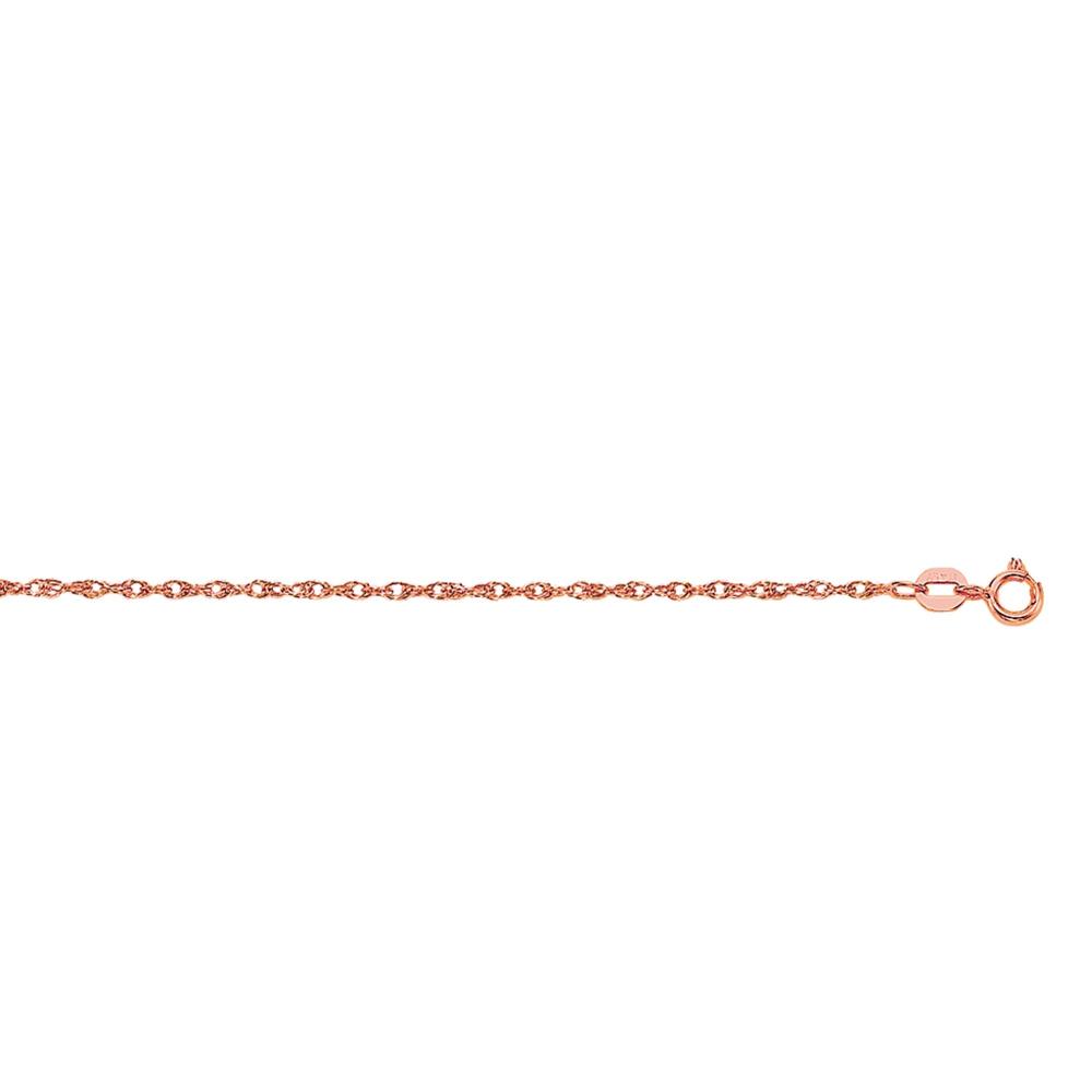 10K Gold .95mm Machine Rope Chain Necklace - Durable & Elegant Jewelry for Men & Women - Perfect for Everyday Wear, Gifts & Special Occasions