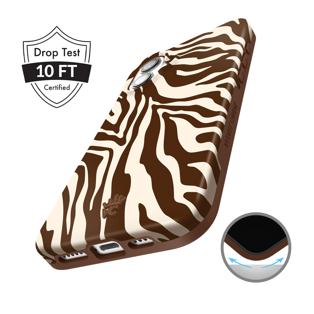 Coco Zebra Pattern iPhone Case - Stylish & Durable Protective Cover for iPhone 13/14/15 - Perfect for Everyday Use, Travel & Fashion Accessories