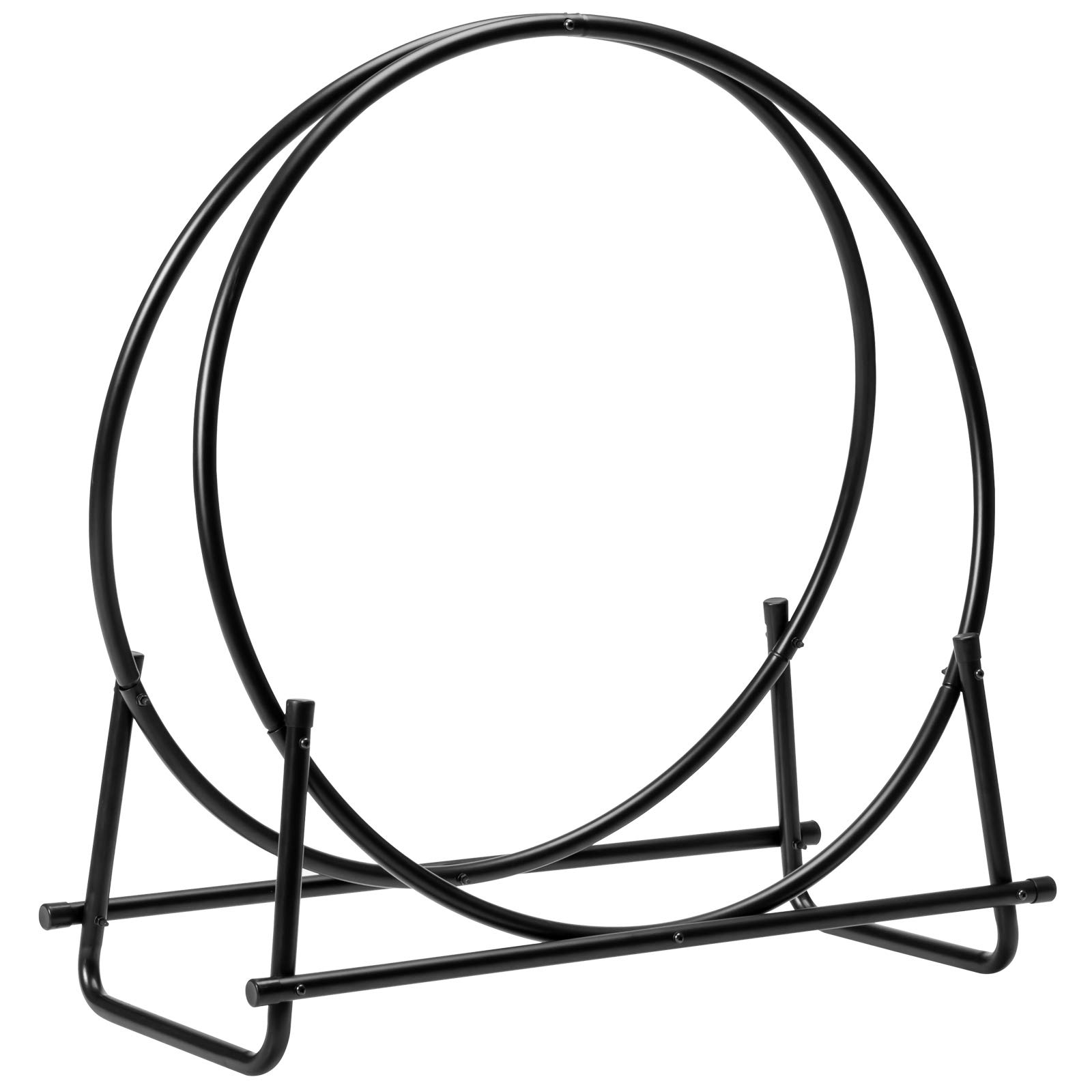 Goplus 32.5 Inch Heavy Duty Steel Firewood Rack - 440LBS Capacity Outdoor Log Holder for Fireplace, Fire Pit & Indoor Wood Storage | Durable Firewood Organizer for Patio, Backyard & Home Use