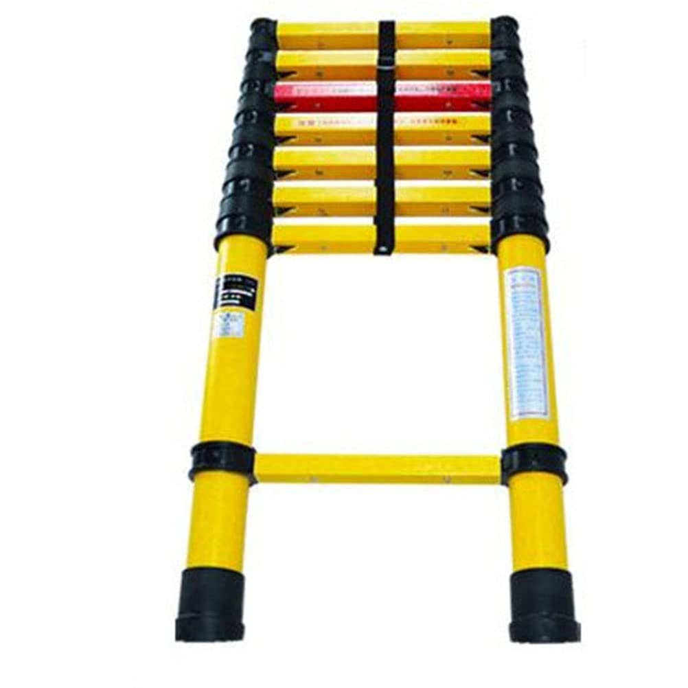 Telescopic Ladder - Insulated Aluminum Extension Ladder for Electricians & Power Maintenance | Dual-Purpose Foldable Fishing Rod Ladder | Lightweight & Portable FRP/Bamboo Ladder for Home, Construction & Outdoor Use