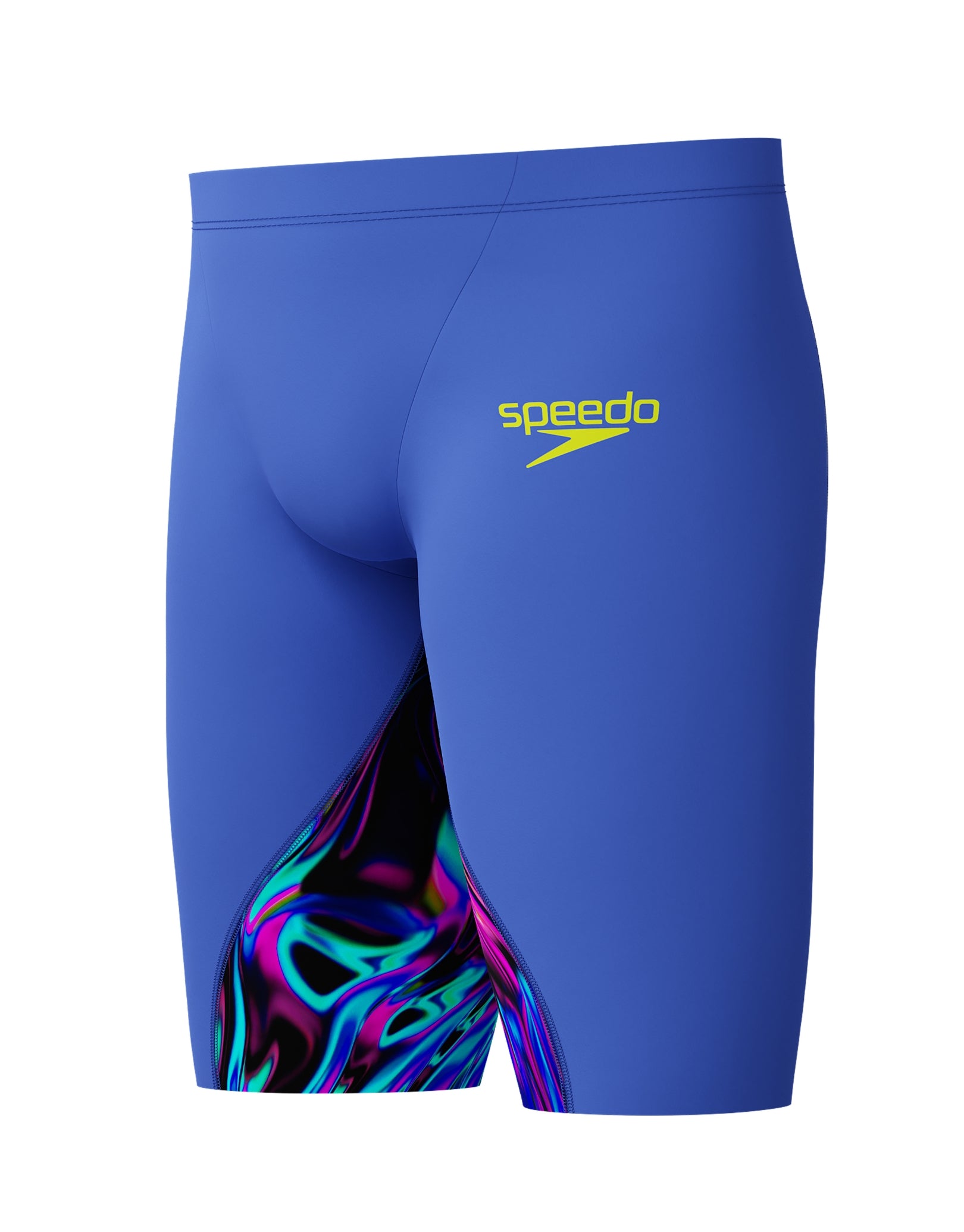 Speedo Boys' Fastskin LZR Ignite Swim Jammer - High-Performance Competitive Swimwear in Blue/Multi Color for Youth Swimming Training & Competitions