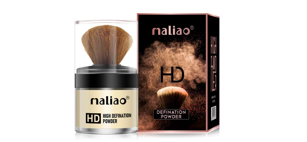 Maliao HD High Definition Powder (White Ivory) - Premium Makeup Setting Powder for Flawless Finish | Ideal for Daily Wear, Photography & Special Occasions