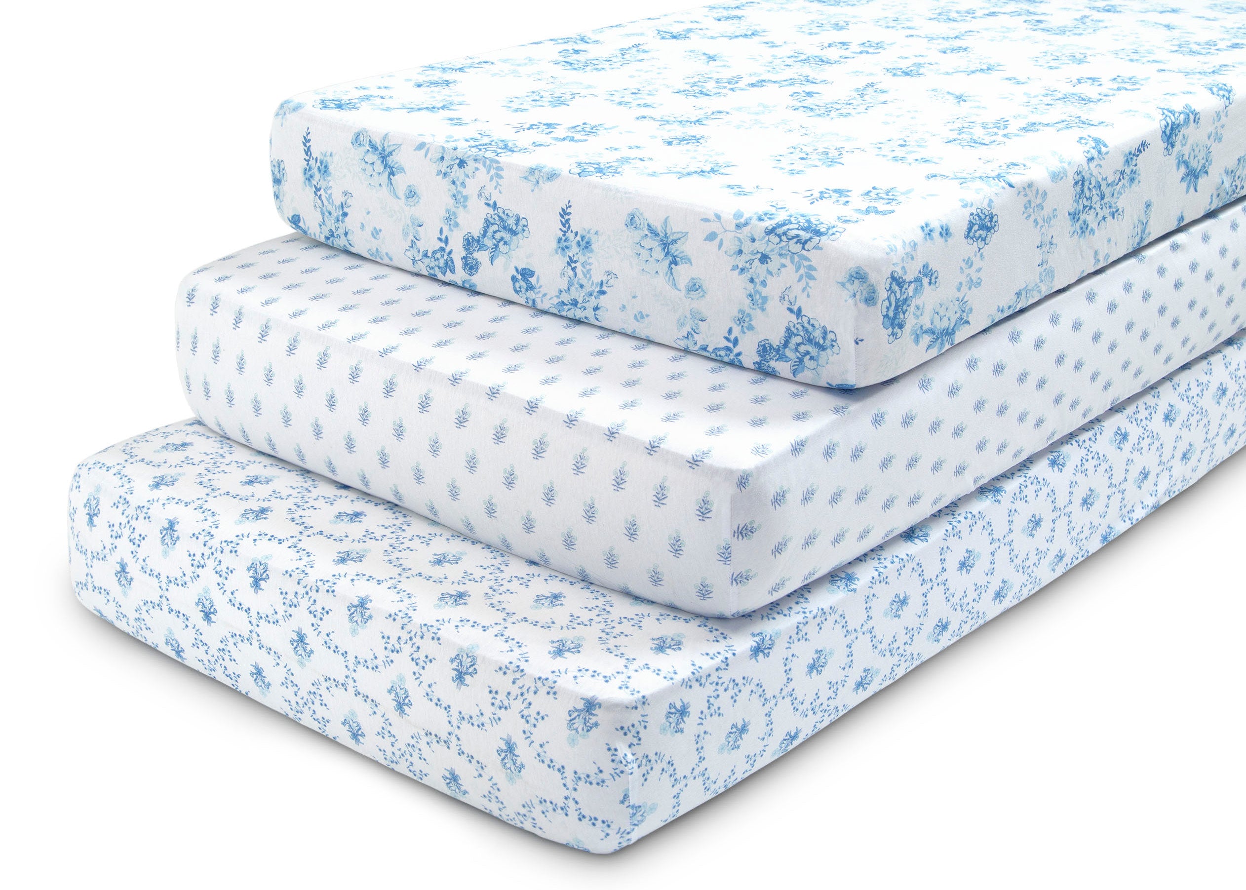 100% Organic Cotton Fitted Crib Sheets - 3 Pack Set for Baby Nursery | Soft, Breathable & Hypoallergenic Crib Bedding for Newborns & Toddlers | Perfect for Daycare, Home & Travel Use