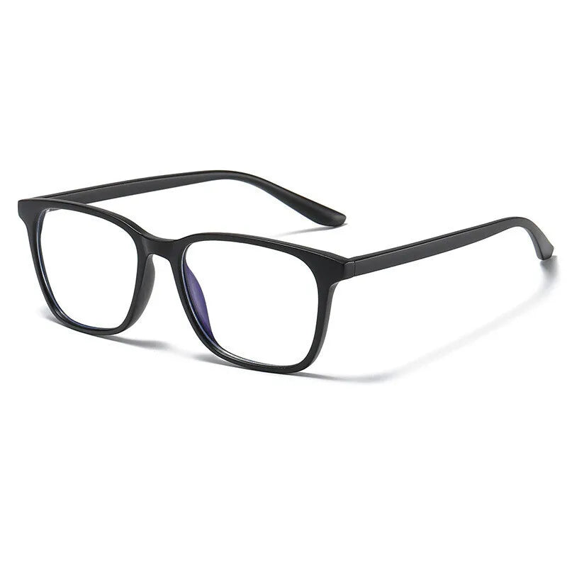Brightzone Unisex Full Rim Square TR90 Titanium Eyeglasses Frame 71421 - Lightweight Durable Glasses for Work, Reading & Everyday Use