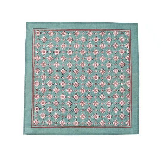 Cardamom Designs Marigold Bandana - Stylish Floral Print Cotton Scarf for Women & Men - Perfect for Outdoor Activities, Fashion Accessories, and Pet Bandanas