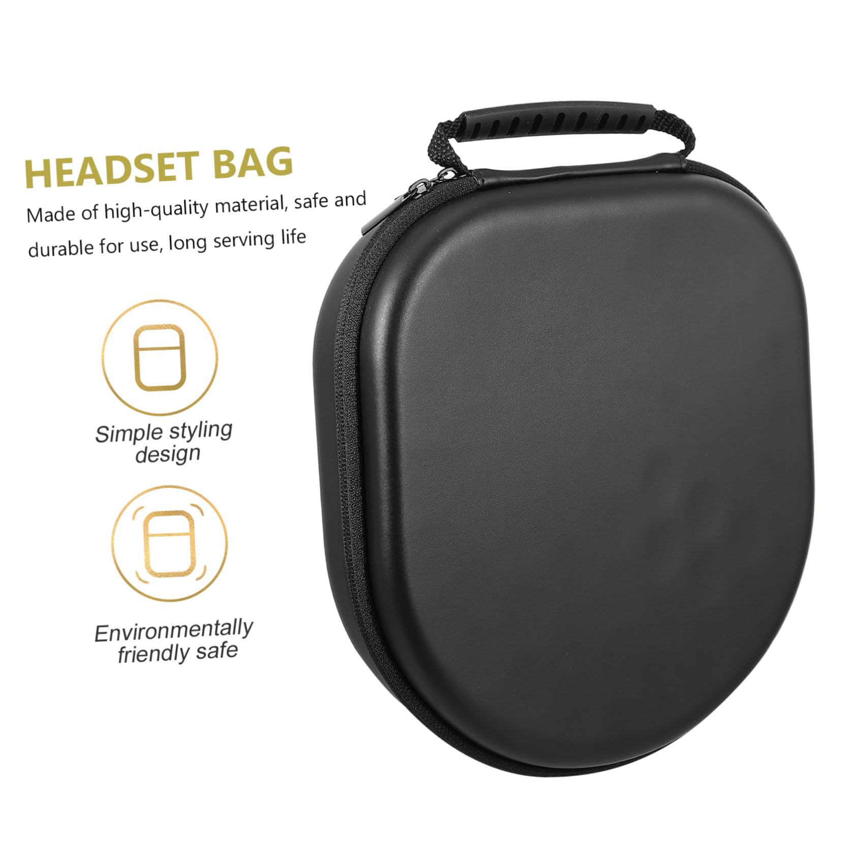 Artibetter 3-Piece Headphone Carrying Case - Durable Tarpaulin Protective Storage Pouch for Travel, Commuting & Gym Use - Fits Earphones & Headphones