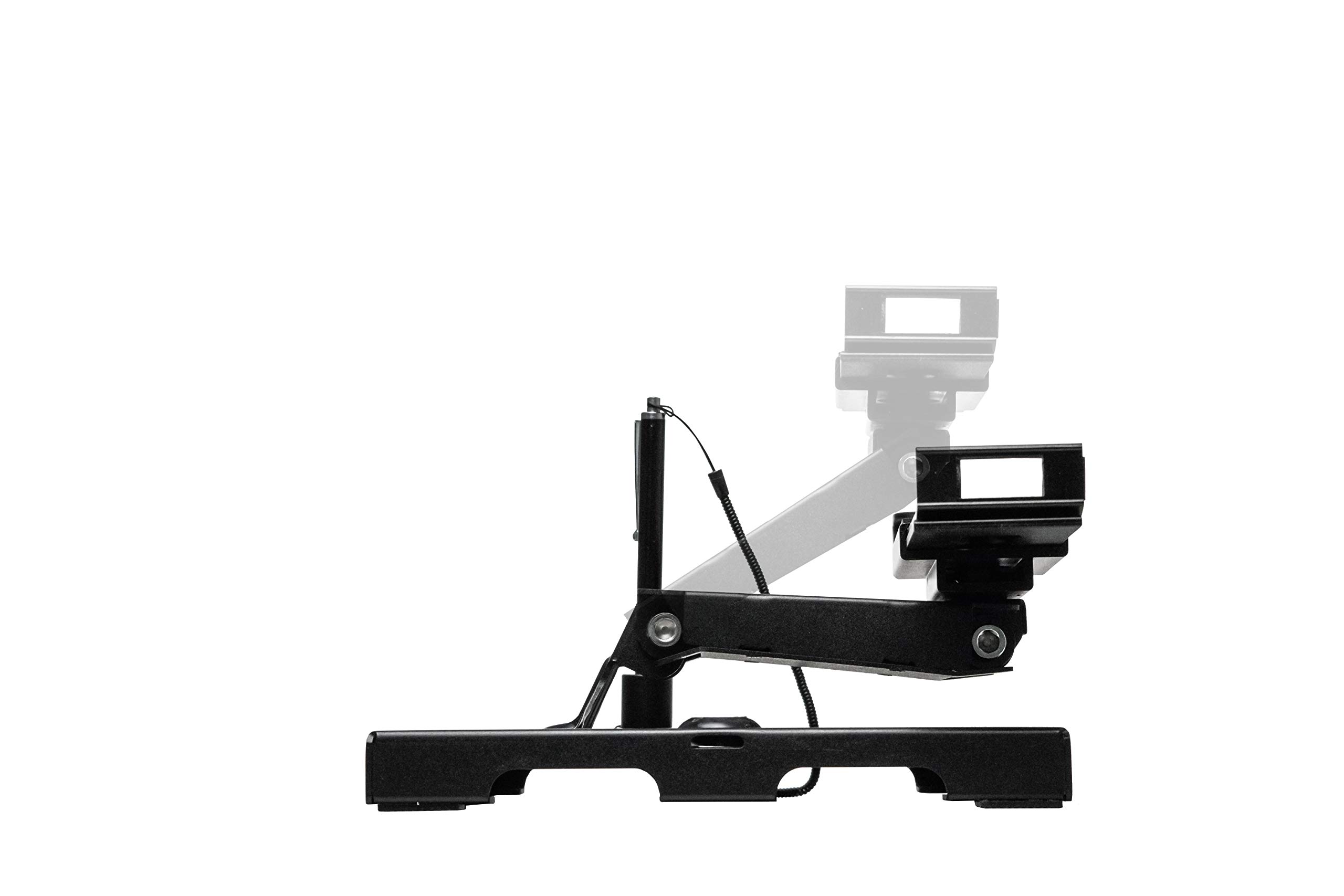 Foldable Tablet Security Stand - Universal Locking Enclosure with Steel Cable for 7-14 Inch iPads & Tablets | Anti-Theft Display Stand for Retail Stores, Restaurants & Public Spaces (PAD-FTSU)