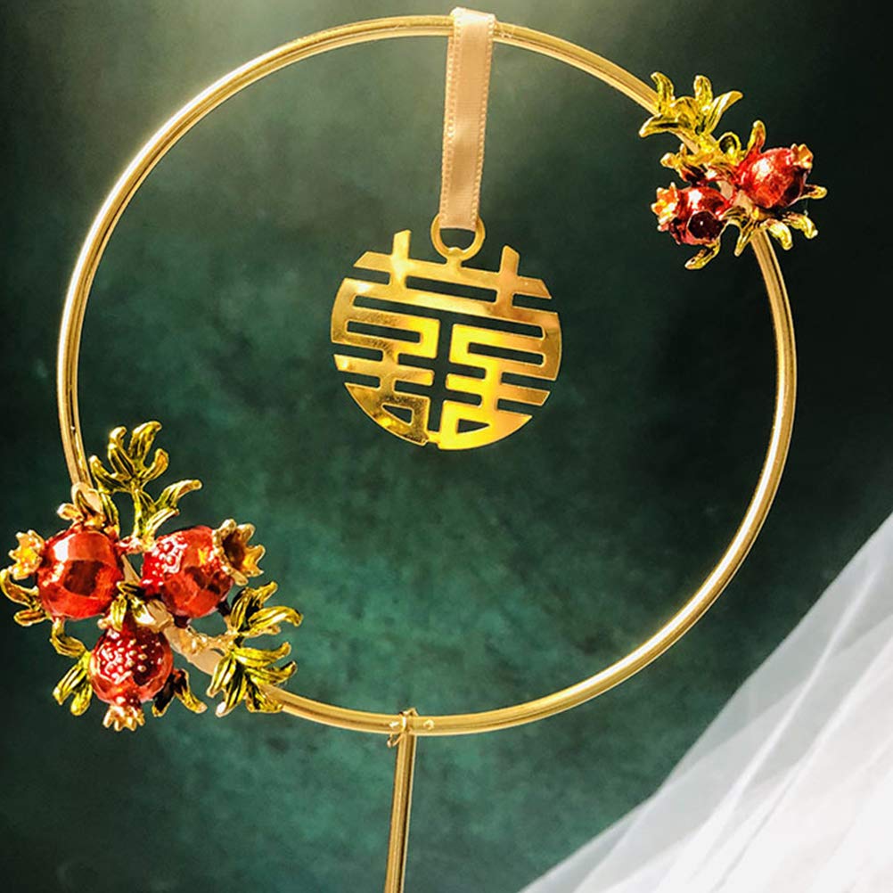 Chinese Style Cake Toppers - Creative Iron Ring Cupcake Decorations, Dessert Picks for Wedding, Birthday Party Supplies | Perfect for Wedding Cakes, Cupcake Displays, and Dessert Table Decorations