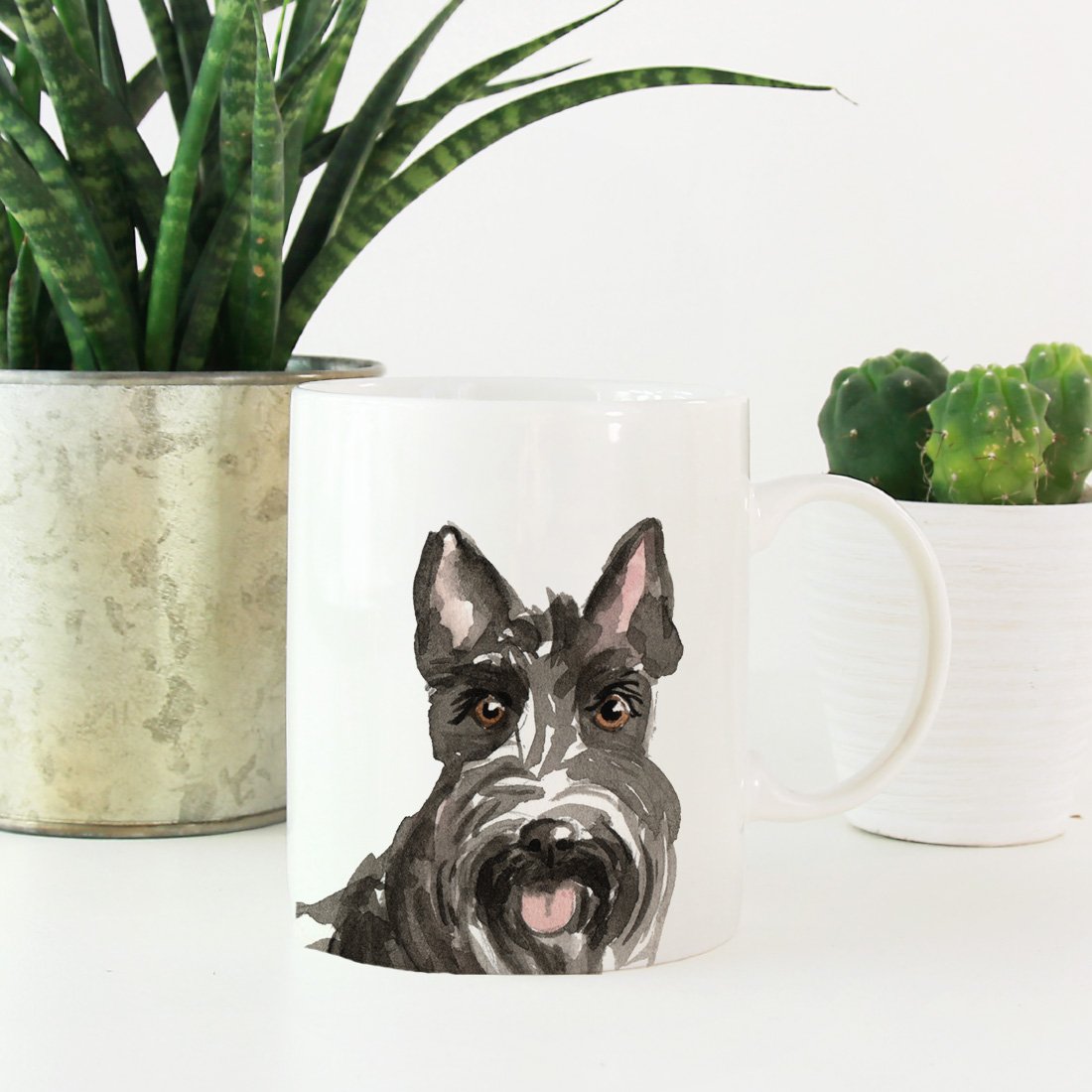 Andaz Press 11oz Scottish Terrier Dog Coffee Mug - Ceramic Pet Lover Gift for Women, Men, Family - Perfect for Birthday, Christmas, Housewarming - Ideal for Tea, Coffee, Hot Chocolate at Home or Office