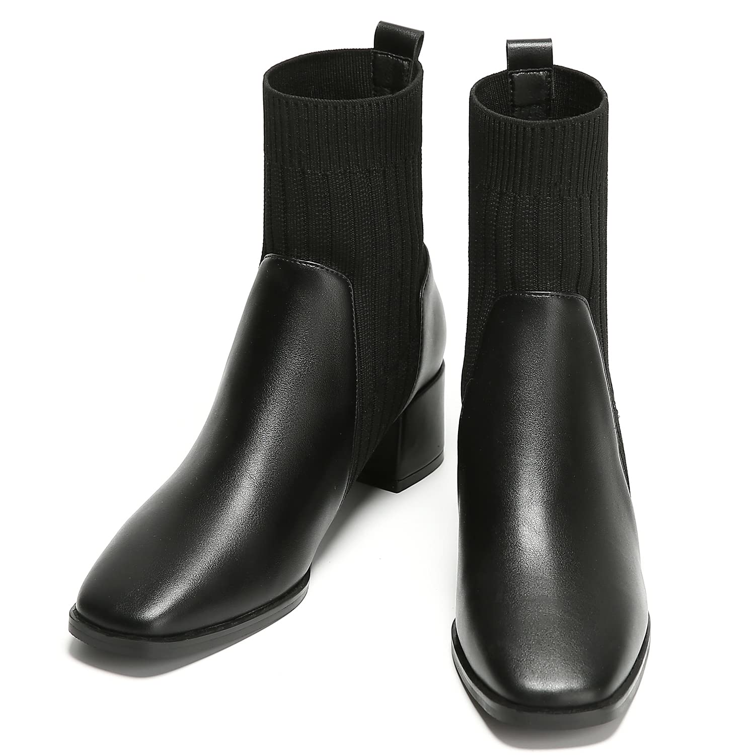Stylish Women's Black Suede Chelsea Boots - Comfortable Ankle Booties for Fall & Winter | Perfect for Office, Casual Outfits & Date Nights