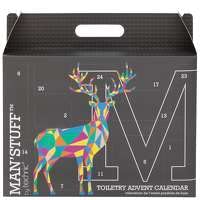 MAN'STUFF Christmas 2022 Advent Calendar - 24 Days Countdown to Christmas with Surprise Gifts | Perfect Holiday Gift for Men, Boyfriends & Family (Home Decor, Office Celebration)