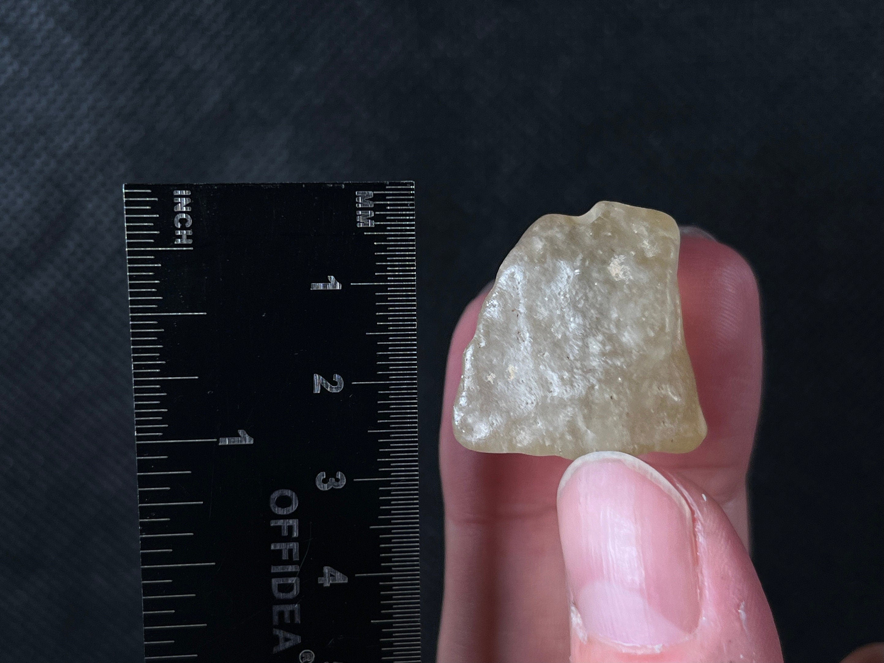 Libyan Desert Glass Raw Crystal - Rare 14.6g Natural Stone | Unique Spiritual Gift, Home Decor, Healing Crystals Collection | Perfect for Meditation, Energy Work & Jewelry Making