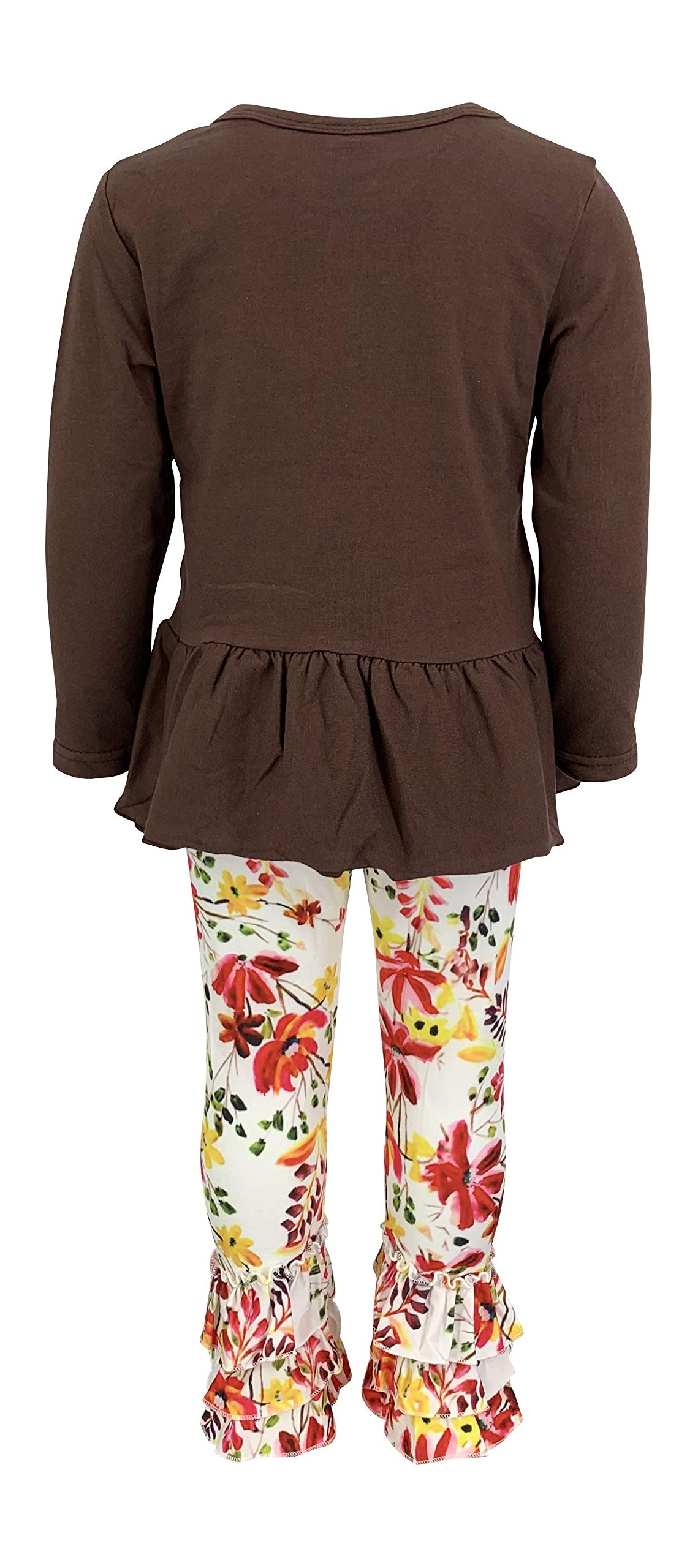 Girls 2-Piece Outfit with Ruffle Leggings & Tunic - Toddler Playwear