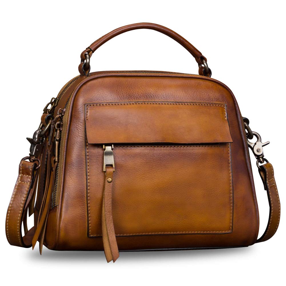 Genuine Leather Purses for Women - Vintage Handmade Shoulder Bag & Crossbody Satchel with Adjustable Strap | Perfect for Work, Travel & Everyday Use