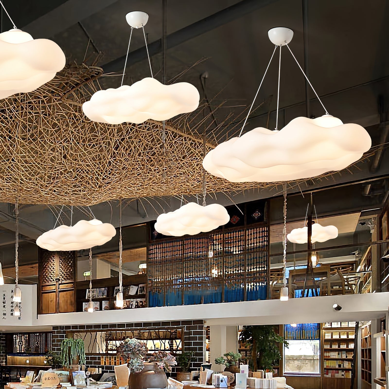 Cloudys Modern Pendant Light - Elegant Hanging Ceiling Fixture for Dining Room, Kitchen Island & Bedroom Decor