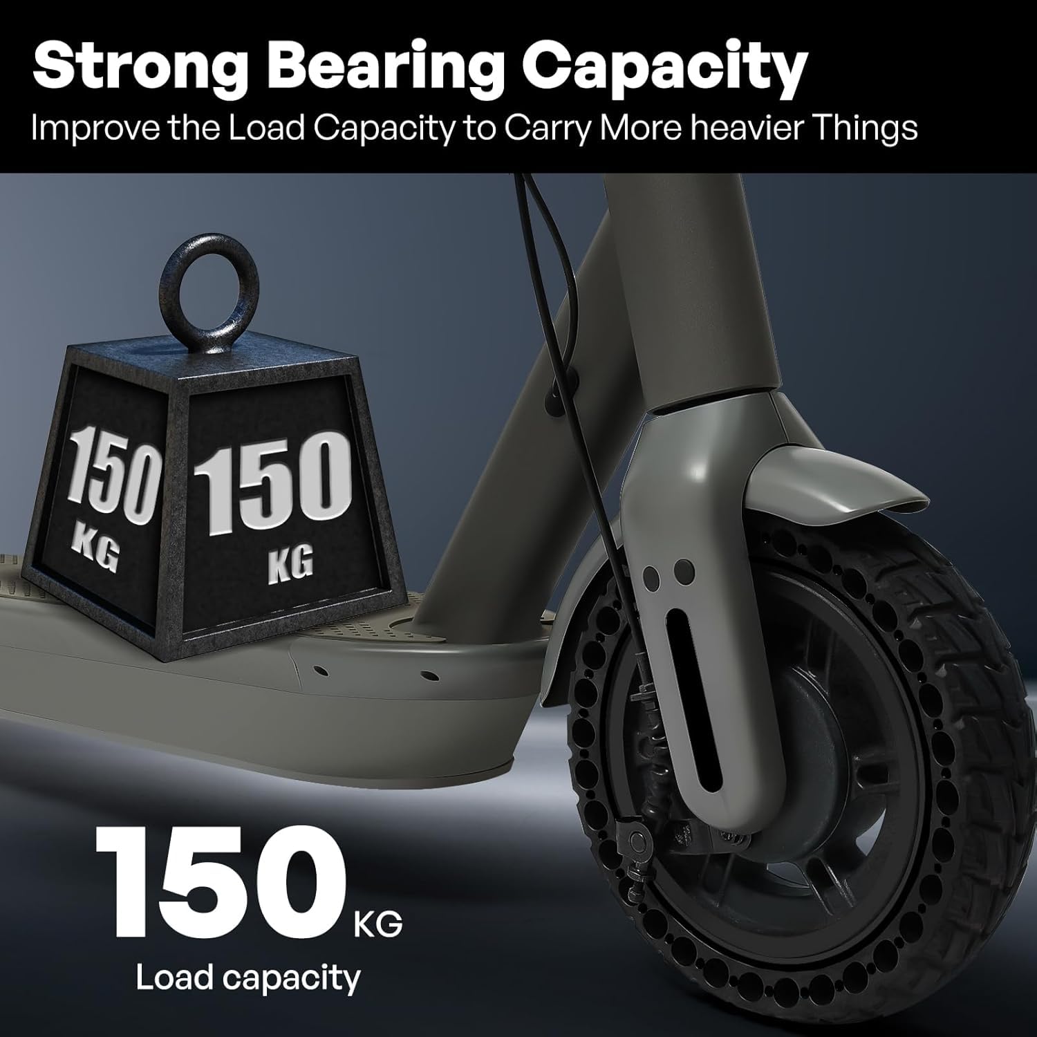 10 Inch Solid Rubber Tires for Electric Scooter - 2 Pack 60/70-6.5 Replacement Wheels, Compatible with Ninebot Max G30/G30D/G30E/G30LP - Perfect for Urban Commuting & Last-Mile Transportation