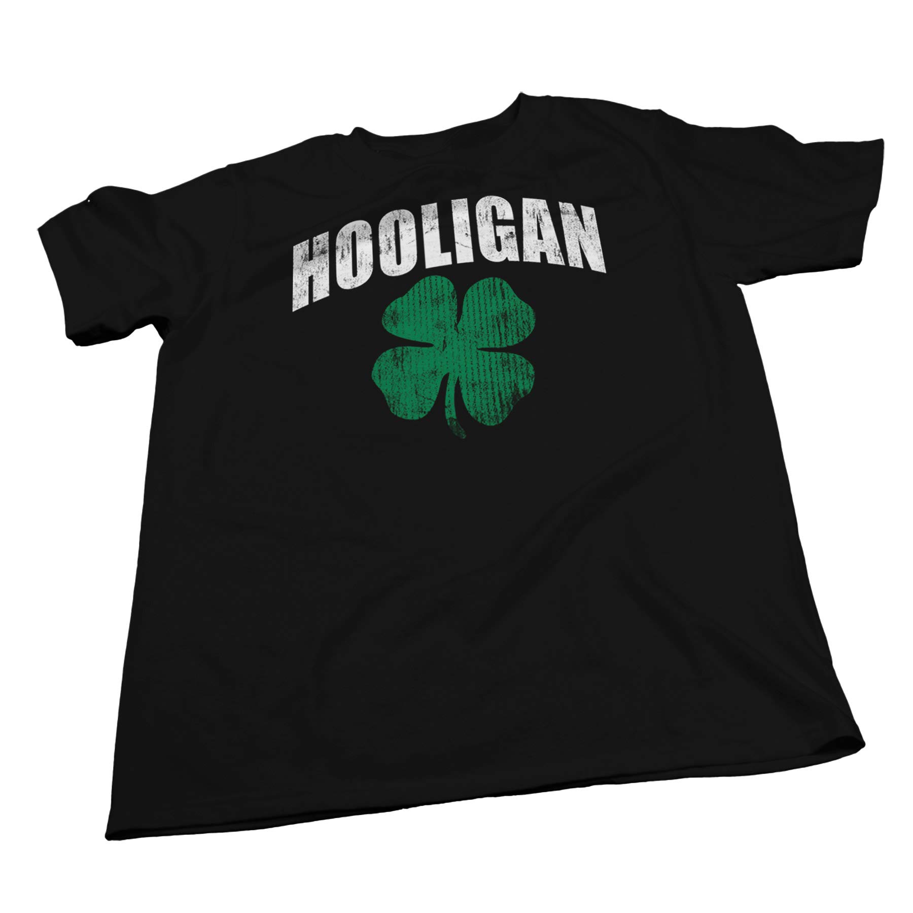 Vintage Distressed St. Patrick's Day T-Shirt for Men & Women - Hooligan Clover Design | Irish Pub Crawl, Party & Festival Outfit