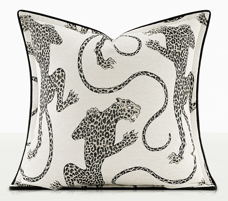 Cheetah Print Pillow Covers - Modern Decorative Throw Pillows for Couch & Sofa - Large Abstract Pillow Cases for Living Room, Bedroom, or Dorm Decor