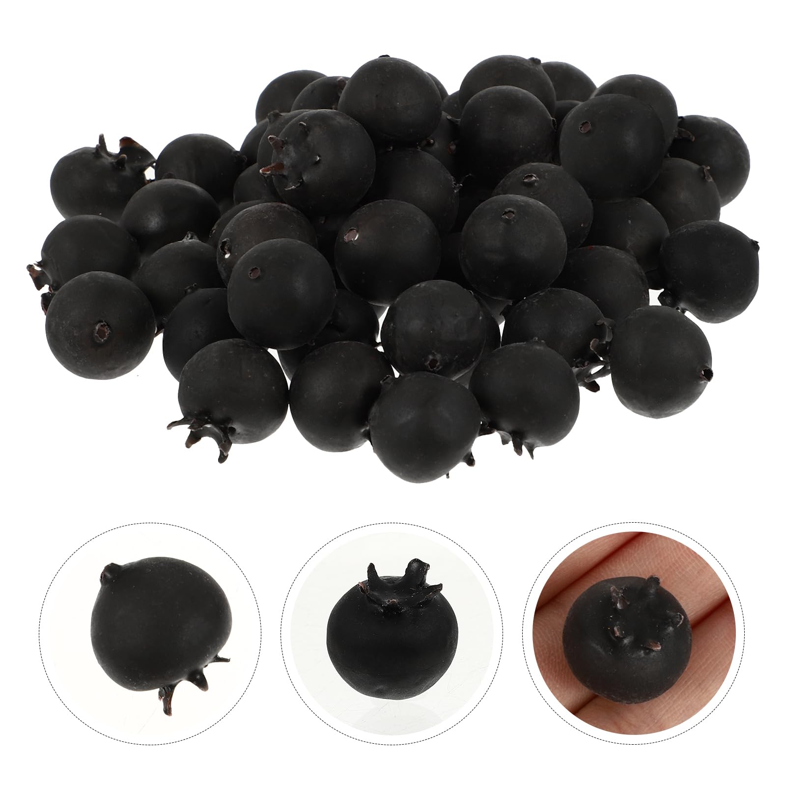 Lifelike Artificial Strawberries and Blueberries - 50Pcs Fake Fruit Set for DIY Crafts, Photography Props, Home & Kitchen Decor - Realistic Plastic Fruit for Table Centerpieces, Party Decorations, and Food Styling