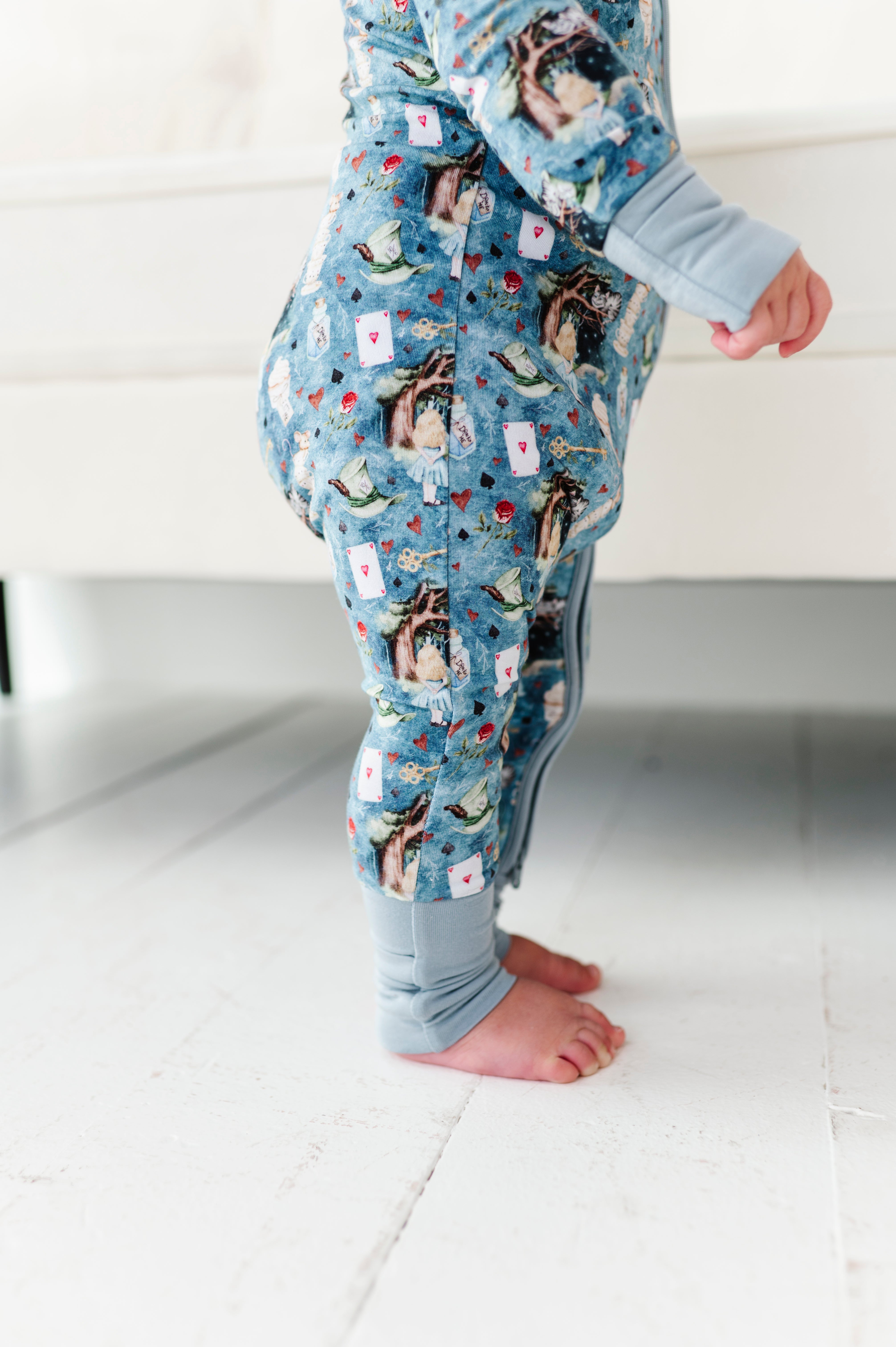 Alice’s Adventures Zip Romper - Baby Jumpsuit with Front Zipper | Perfect for Playtime, Nursery & Photo Shoots